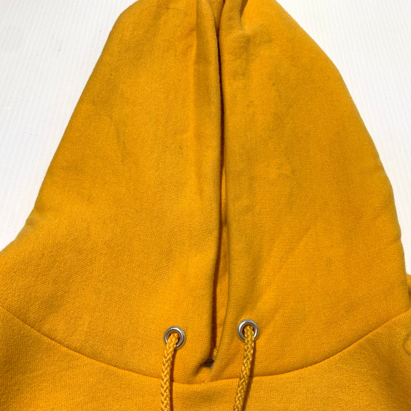 【現状渡し品】【メンズ】 MAGIC STICK マジックスティック × CHAMPION チャンピオン 別注コラボ CHINKORO HOODIE チンコロ フーディ 長袖 トップス プルオーバーパーカー 142-260903-sa-08-teih サイズ：M カラー：イエロー 万代Net店