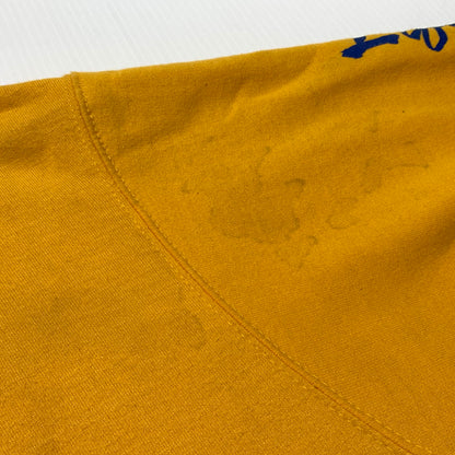 【現状渡し品】【メンズ】 MAGIC STICK マジックスティック × CHAMPION チャンピオン 別注コラボ CHINKORO HOODIE チンコロ フーディ 長袖 トップス プルオーバーパーカー 142-260903-sa-08-teih サイズ：M カラー：イエロー 万代Net店