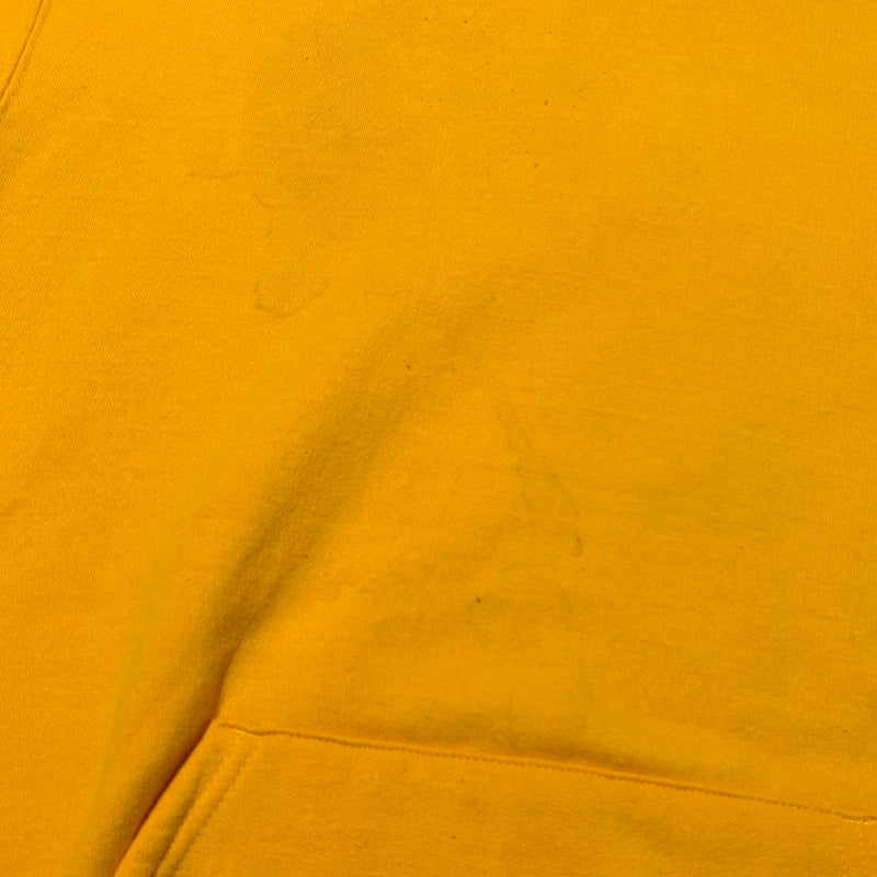 【現状渡し品】【メンズ】 MAGIC STICK マジックスティック × CHAMPION チャンピオン 別注コラボ CHINKORO HOODIE チンコロ フーディ 長袖 トップス プルオーバーパーカー 142-260903-sa-08-teih サイズ：M カラー：イエロー 万代Net店