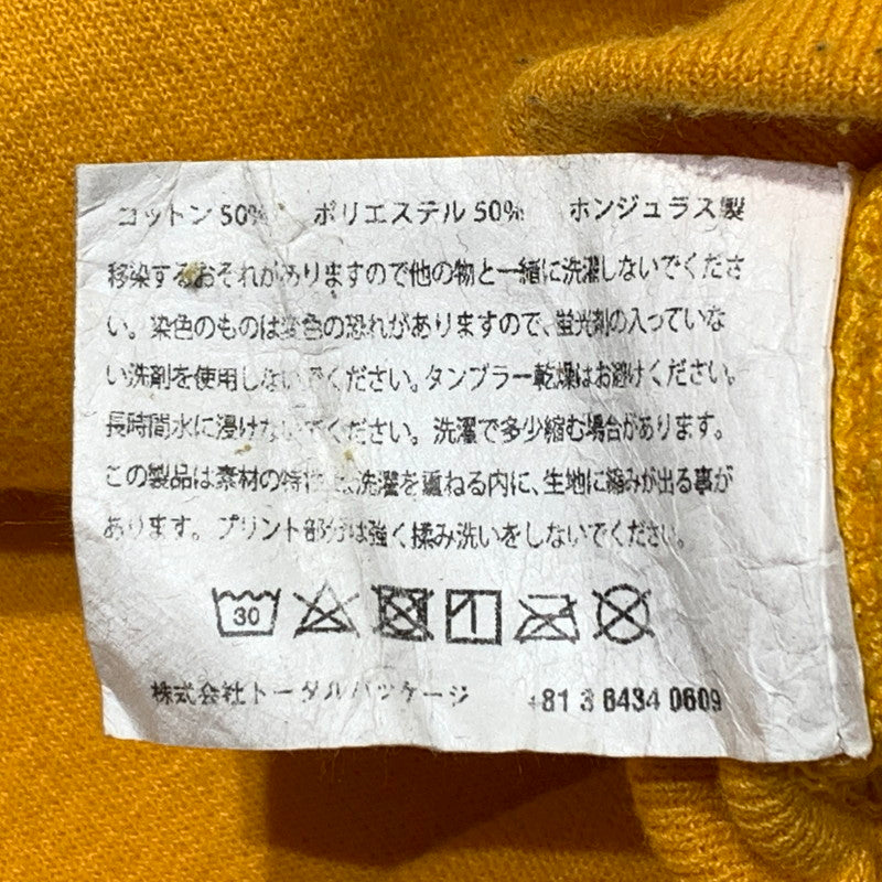 【現状渡し品】【メンズ】 MAGIC STICK マジックスティック × CHAMPION チャンピオン 別注コラボ CHINKORO HOODIE チンコロ フーディ 長袖 トップス プルオーバーパーカー 142-260903-sa-08-teih サイズ：M カラー：イエロー 万代Net店