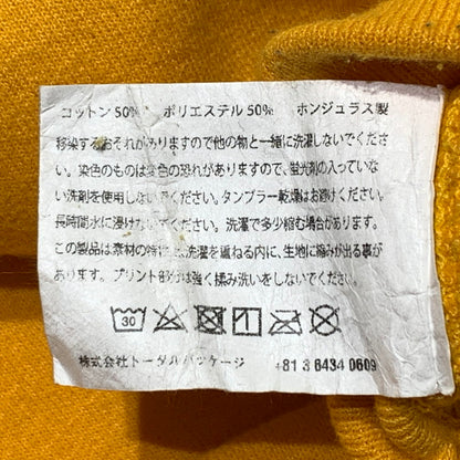 【現状渡し品】【メンズ】 MAGIC STICK マジックスティック × CHAMPION チャンピオン 別注コラボ CHINKORO HOODIE チンコロ フーディ 長袖 トップス プルオーバーパーカー 142-260903-sa-08-teih サイズ：M カラー：イエロー 万代Net店