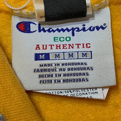 【現状渡し品】【メンズ】 MAGIC STICK マジックスティック × CHAMPION チャンピオン 別注コラボ CHINKORO HOODIE チンコロ フーディ 長袖 トップス プルオーバーパーカー 142-260903-sa-08-teih サイズ：M カラー：イエロー 万代Net店