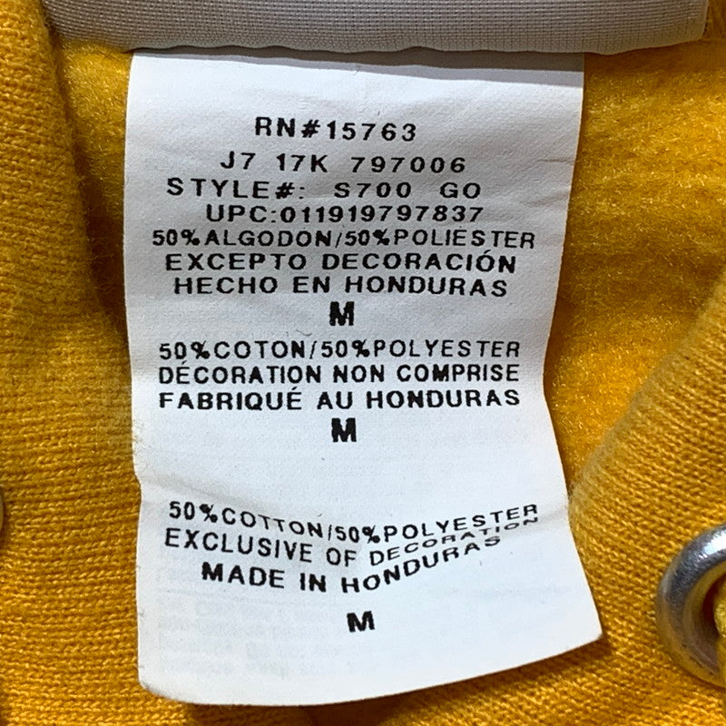【現状渡し品】【メンズ】 MAGIC STICK マジックスティック × CHAMPION チャンピオン 別注コラボ CHINKORO HOODIE チンコロ フーディ 長袖 トップス プルオーバーパーカー 142-260903-sa-08-teih サイズ：M カラー：イエロー 万代Net店