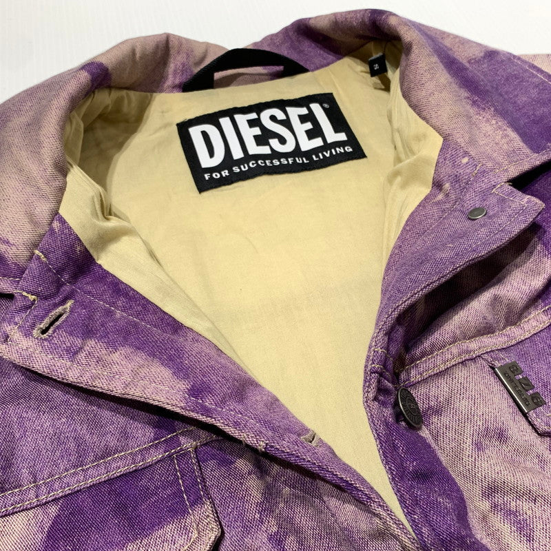 【中古品】【メンズ】 DIESEL ディーゼル TRACKER JACKET トラッカー ジャケット アウター 141-260903-sa-02-teih サイズ：S カラー：柄 万代Net店