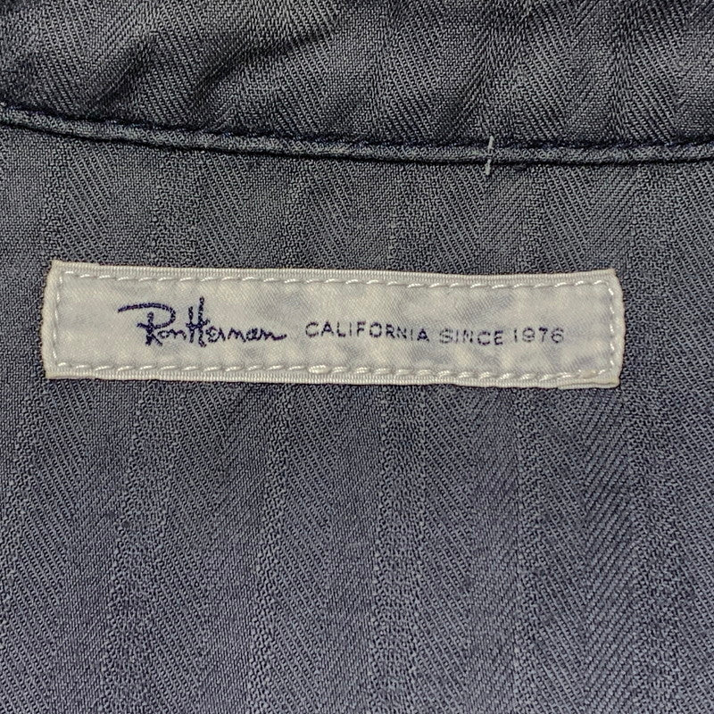 【中古品】【メンズ】 RONHERMAN ロンハーマン HERRINGBONE WESTERN SHIRT 2720700065 ヘリンボーン ウエスタン シャツ 長袖 トップス 141-260903-sa-06-teih サイズ：M カラー：ネイビー 万代Net店