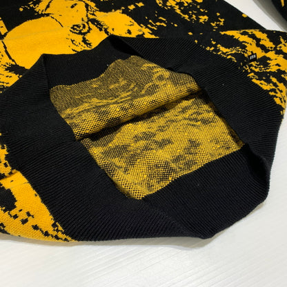 【中古品】【メンズ】 HUF ハフ × JAIME MUNOZ ハイメ ミュノス 別注 コラボ NO.5 HORSE CREWNECK SWEATER KN00482 ホース クルーネック セーター トップス ニット 153-260904-ko-05-teih サイズ：L カラー：ブラック 万代Net店