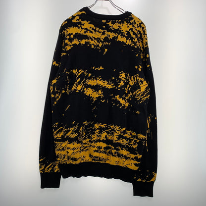 【中古品】【メンズ】 HUF ハフ × JAIME MUNOZ ハイメ ミュノス 別注 コラボ NO.5 HORSE CREWNECK SWEATER KN00482 ホース クルーネック セーター トップス ニット 153-260904-ko-05-teih サイズ：L カラー：ブラック 万代Net店