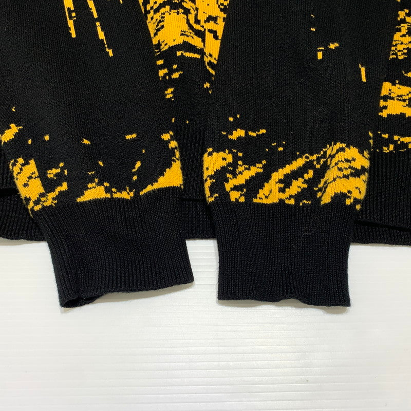 【中古品】【メンズ】 HUF ハフ × JAIME MUNOZ ハイメ ミュノス 別注 コラボ NO.5 HORSE CREWNECK SWEATER KN00482 ホース クルーネック セーター トップス ニット 153-260904-ko-05-teih サイズ：L カラー：ブラック 万代Net店