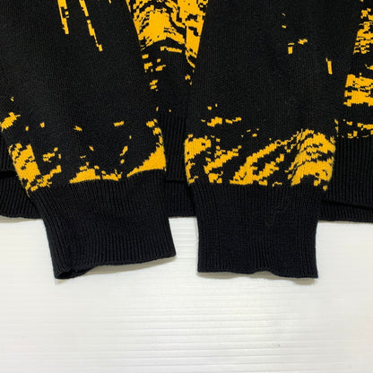 【中古品】【メンズ】 HUF ハフ × JAIME MUNOZ ハイメ ミュノス 別注 コラボ NO.5 HORSE CREWNECK SWEATER KN00482 ホース クルーネック セーター トップス ニット 153-260904-ko-05-teih サイズ：L カラー：ブラック 万代Net店