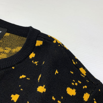 【中古品】【メンズ】 HUF ハフ × JAIME MUNOZ ハイメ ミュノス 別注 コラボ NO.5 HORSE CREWNECK SWEATER KN00482 ホース クルーネック セーター トップス ニット 153-260904-ko-05-teih サイズ：L カラー：ブラック 万代Net店