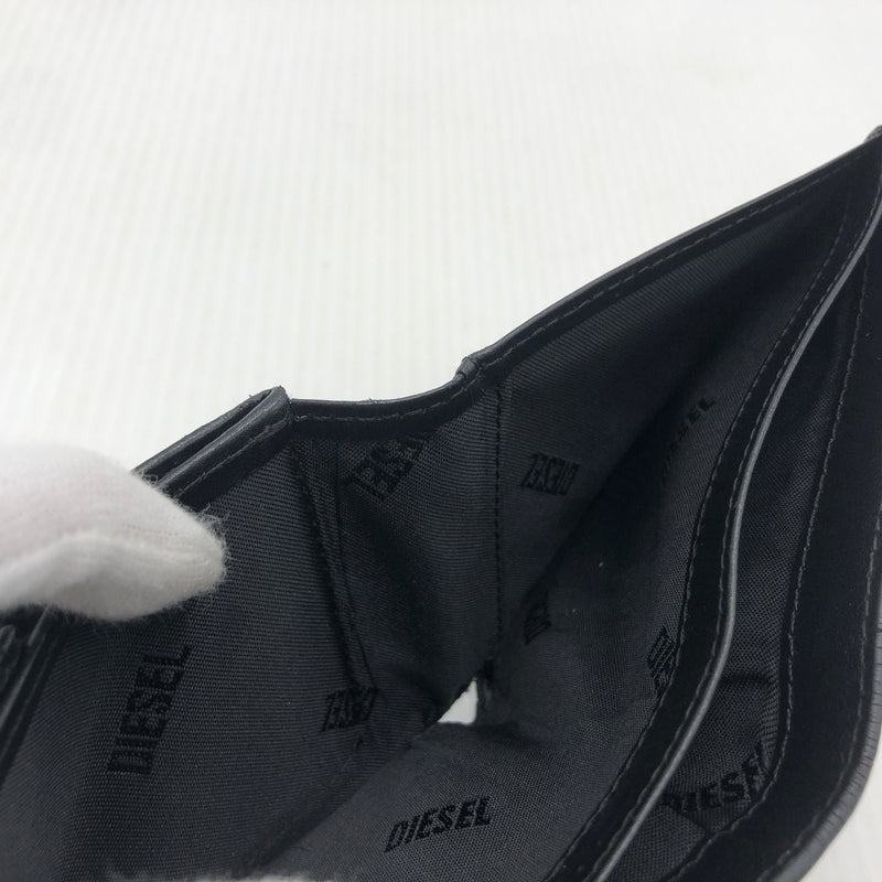 【現状渡し品】【メンズ】 DIESEL ディーゼル 1DR BI FOLD COIN S 3D ワンディーアール バイフォールド コイン エス スリーディー 財布 200-260907-sa-13-teih カラー：ブラック 万代Net店