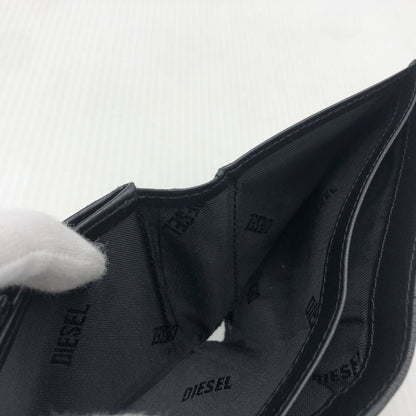 【現状渡し品】【メンズ】 DIESEL ディーゼル 1DR BI FOLD COIN S 3D ワンディーアール バイフォールド コイン エス スリーディー 財布 200-260907-sa-13-teih カラー：ブラック 万代Net店