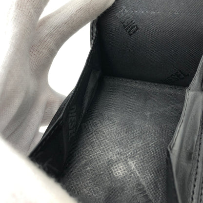 【現状渡し品】【メンズ】 DIESEL ディーゼル 1DR BI FOLD COIN S 3D ワンディーアール バイフォールド コイン エス スリーディー 財布 200-260907-sa-13-teih カラー：ブラック 万代Net店