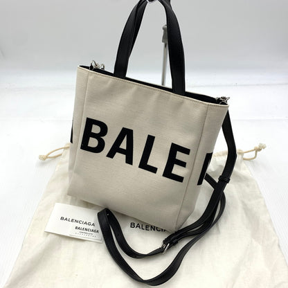 【中古品】【メンズ/レディース】 BALENCIAGA バレンシアガ 544459 エブリデイトートバッグ 2ウェイ ショルダーバッグ カバン 180-260914-ko-08-teih カラー：ナチュラル 万代Net店