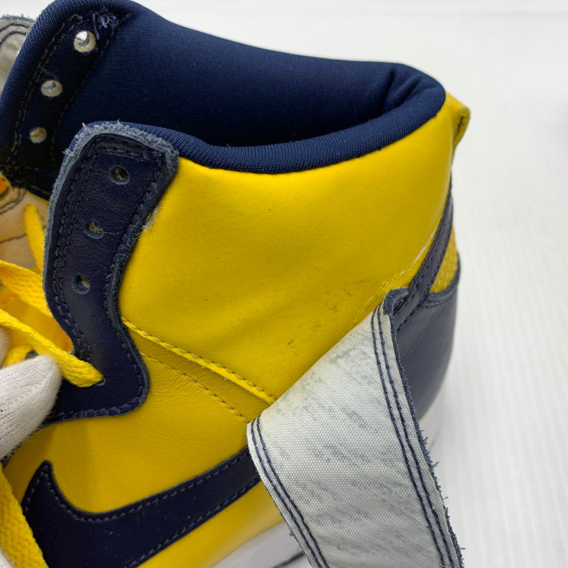 【現状渡し品】【メンズ】 NIKE ナイキ DUNK HIGH LE 630335-471 ダンクハイ スニーカー 靴 シューズ 160-260914-ko-14-teih サイズ：28cm カラー：イエロー 万代Net店