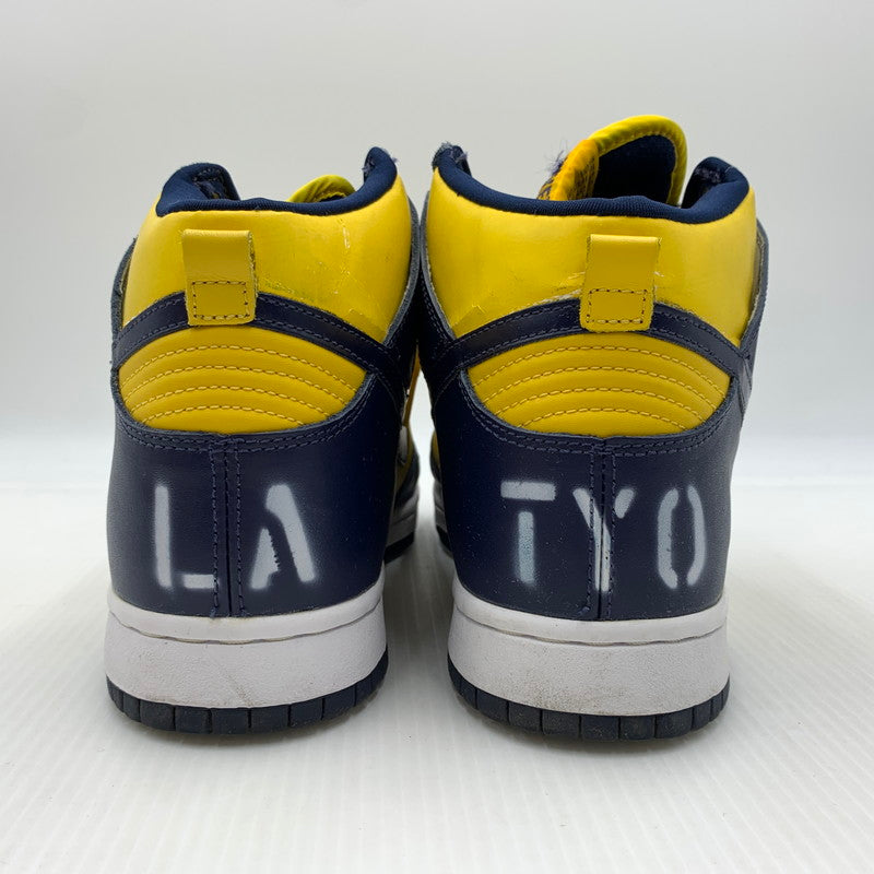 【現状渡し品】【メンズ】 NIKE ナイキ DUNK HIGH LE 630335-471 ダンクハイ スニーカー 靴 シューズ 160-260914-ko-14-teih サイズ：28cm カラー：イエロー 万代Net店