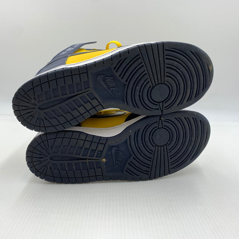 【現状渡し品】【メンズ】 NIKE ナイキ DUNK HIGH LE 630335-471 ダンクハイ スニーカー 靴 シューズ 160-260914-ko-14-teih サイズ：28cm カラー：イエロー 万代Net店