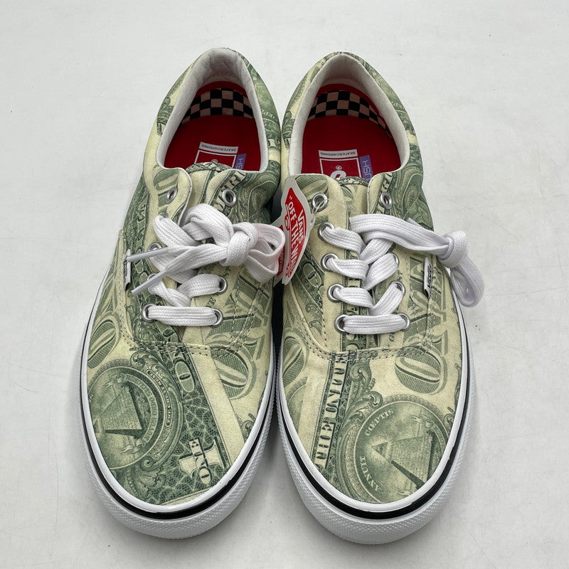 【中古品】【メンズ】 SUPREME シュプリーム × VANS バンズ 別注コラボ 23SS DOLLAR ERA VN0A5FC9GRN ダラー エラ スニーカー 靴 シューズ 162-260904-yo-14-teih サイズ：27.5cm カラー：総柄 万代Net店