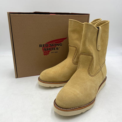 【中古品】【メンズ】 RED WING レッドウィング 9-INCH PECOS BOOTS 8168 9インチ ペコス ブーツ シューズ 靴 164-260904-yo-17-teih サイズ：27.5cm カラー：ベージュ 万代Net店