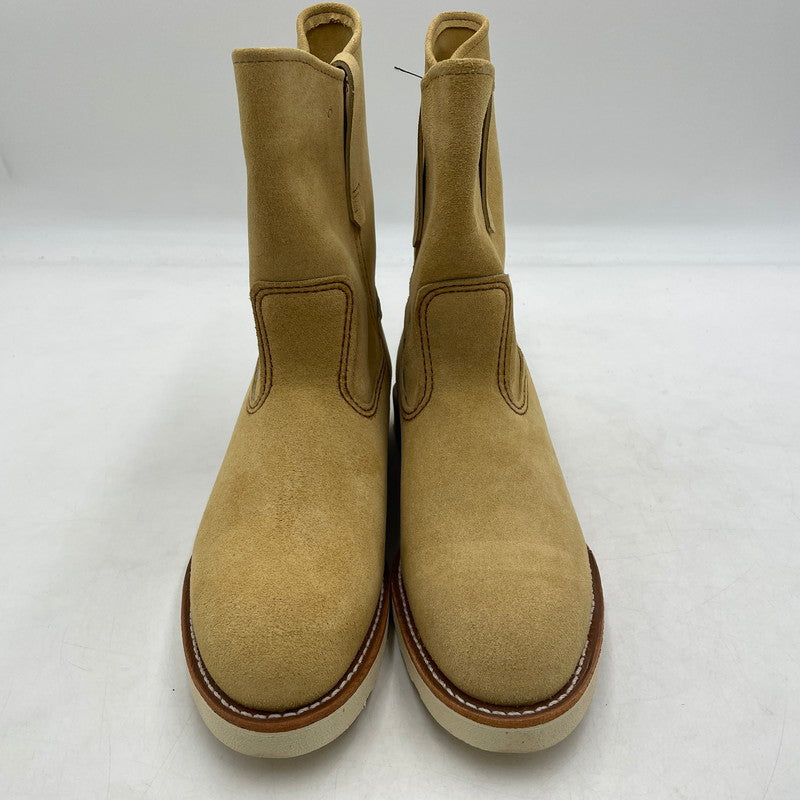 【中古品】【メンズ】 RED WING レッドウィング 9-INCH PECOS BOOTS 8168 9インチ ペコス ブーツ シューズ 靴 164-260904-yo-17-teih サイズ：27.5cm カラー：ベージュ 万代Net店