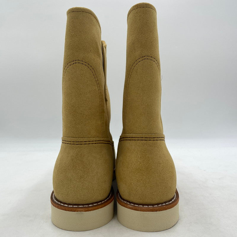 【中古品】【メンズ】 RED WING レッドウィング 9-INCH PECOS BOOTS 8168 9インチ ペコス ブーツ シューズ 靴 164-260904-yo-17-teih サイズ：27.5cm カラー：ベージュ 万代Net店