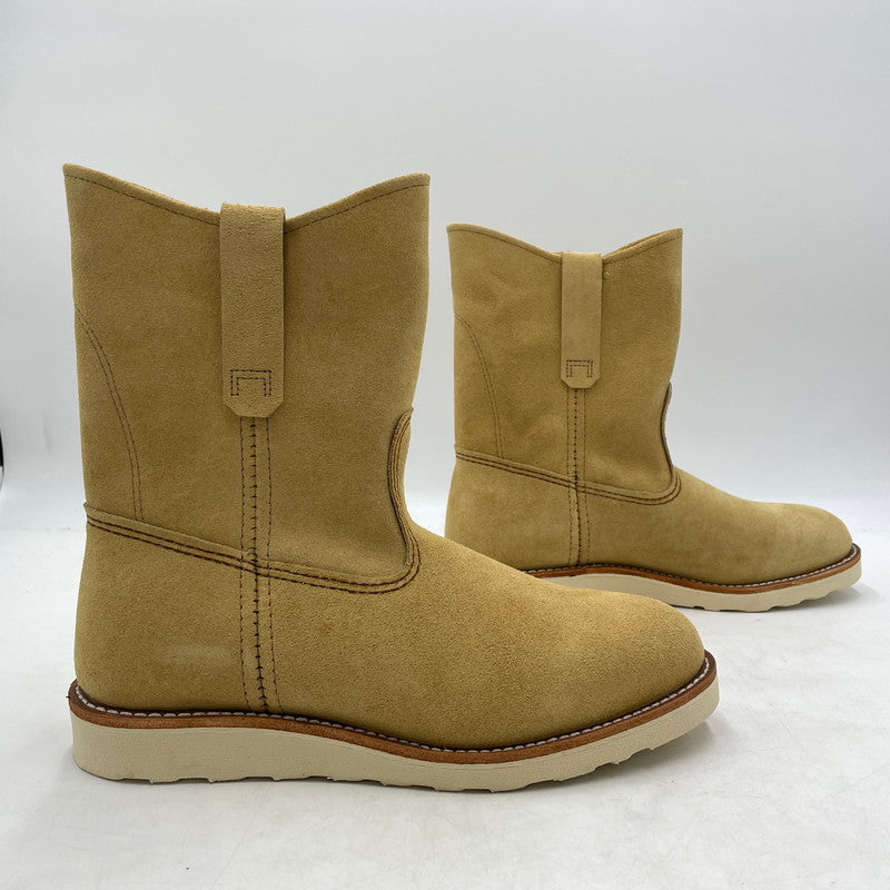 【中古品】【メンズ】 RED WING レッドウィング 9-INCH PECOS BOOTS 8168 9インチ ペコス ブーツ シューズ 靴 164-260904-yo-17-teih サイズ：27.5cm カラー：ベージュ 万代Net店