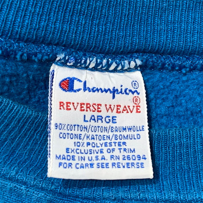 【中古品】【メンズ】 CHAMPION チャンピオン REVERSE WEAVE SWEAT リバース ウィーブ スウェット 長袖 トップス トレーナー 145-260903-sa-15-teih サイズ：L カラー：ブルー系 万代Net店