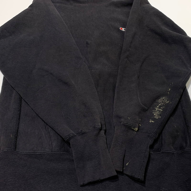 【現状渡し品】【メンズ】 CHAMPION チャンピオン REVERSE WEAVE 145 リバース ウィーブ 長袖 トップス プルオーバーパーカー 145-260903-sa-07-teih サイズ：不明 カラー：ブラック 万代Net店