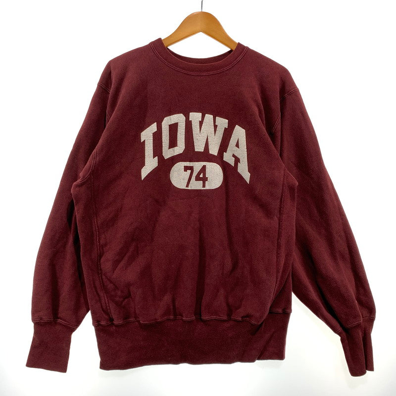 【中古品】【メンズ】 CHAMPION チャンピオン 90’s REVERSE WEAVE SWEAT 145 90年代 リバース ウィーブ スウェット 長袖 トップス トレーナー 145-260903-sa-11-teih サイズ：L カラー：バーガンディー 万代Net店