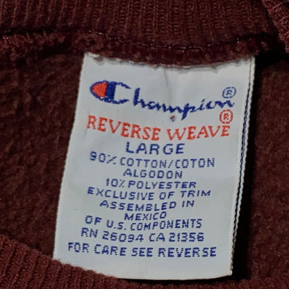 【中古品】【メンズ】 CHAMPION チャンピオン 90’s REVERSE WEAVE SWEAT 145 90年代 リバース ウィーブ スウェット 長袖 トップス トレーナー 145-260903-sa-11-teih サイズ：L カラー：バーガンディー 万代Net店
