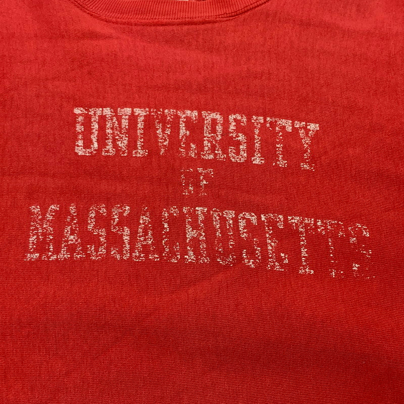 【中古品】【メンズ】 CHAMPION チャンピオン 80’s VINTAGE REVERSE WEAVE "UNIVERSITY" SWEAT 80年代 ヴィンテージ リバース ウィーブ ユニバーシティ スウェット 長袖 トレーナー 三段プリント 145-260903-sa-12-teih サイズ：M カラー：レッド 万代Net店