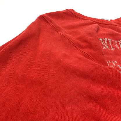 【中古品】【メンズ】 CHAMPION チャンピオン 80’s VINTAGE REVERSE WEAVE "UNIVERSITY" SWEAT 80年代 ヴィンテージ リバース ウィーブ ユニバーシティ スウェット 長袖 トレーナー 三段プリント 145-260903-sa-12-teih サイズ：M カラー：レッド 万代Net店
