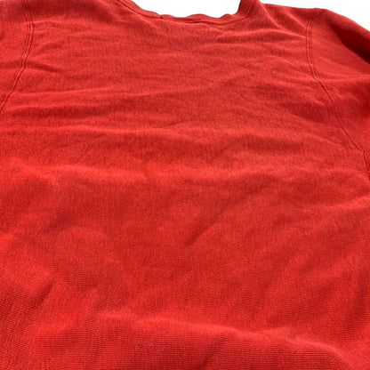 【中古品】【メンズ】 CHAMPION チャンピオン 80’s VINTAGE REVERSE WEAVE "UNIVERSITY" SWEAT 80年代 ヴィンテージ リバース ウィーブ ユニバーシティ スウェット 長袖 トレーナー 三段プリント 145-260903-sa-12-teih サイズ：M カラー：レッド 万代Net店