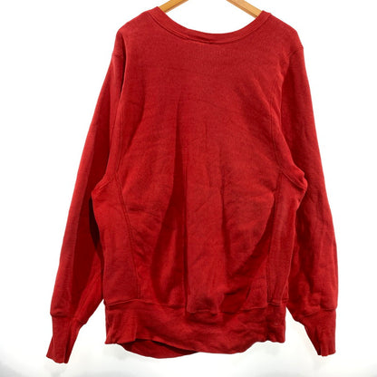 【中古品】【メンズ】 CHAMPION チャンピオン 80’s VINTAGE REVERSE WEAVE "UNIVERSITY" SWEAT 80年代 ヴィンテージ リバース ウィーブ ユニバーシティ スウェット 長袖 トレーナー 三段プリント 145-260903-sa-12-teih サイズ：M カラー：レッド 万代Net店