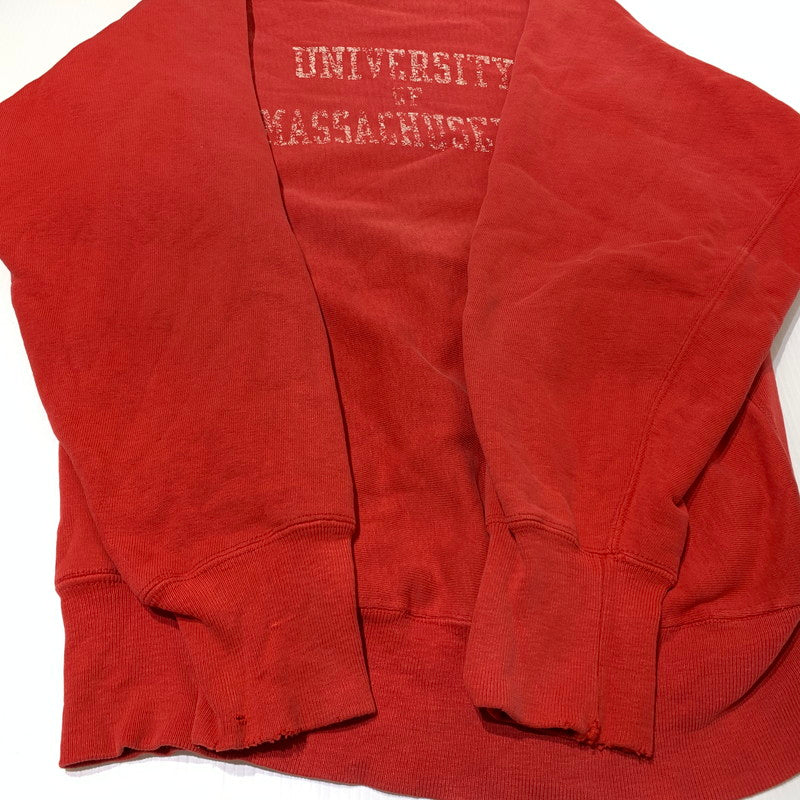 【中古品】【メンズ】 CHAMPION チャンピオン 80’s VINTAGE REVERSE WEAVE "UNIVERSITY" SWEAT 80年代 ヴィンテージ リバース ウィーブ ユニバーシティ スウェット 長袖 トレーナー 三段プリント 145-260903-sa-12-teih サイズ：M カラー：レッド 万代Net店