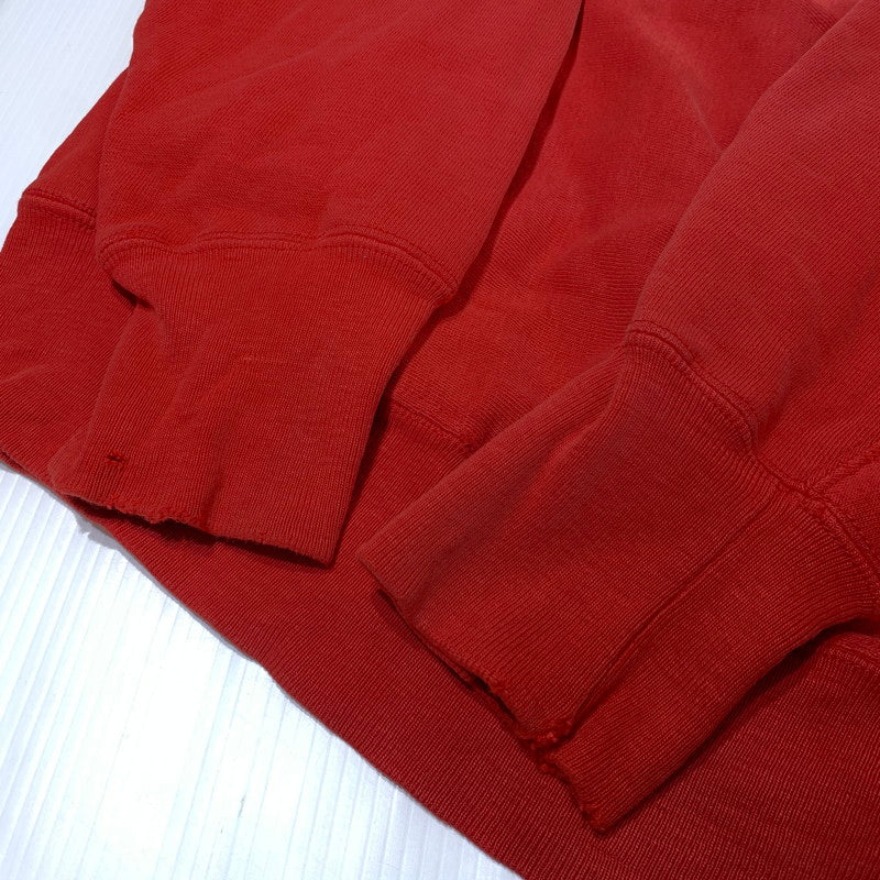 【中古品】【メンズ】 CHAMPION チャンピオン 80’s VINTAGE REVERSE WEAVE "UNIVERSITY" SWEAT 80年代 ヴィンテージ リバース ウィーブ ユニバーシティ スウェット 長袖 トレーナー 三段プリント 145-260903-sa-12-teih サイズ：M カラー：レッド 万代Net店