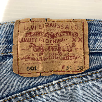 【現状渡し品】【メンズ】 Levi's リーバイス 90's 501 DENIM PANTS MADE IN USA 501-0114 90年代 デニムパンツ ボトムス ジーンズ USA製 156-260905-ko-03-teih サイズ：W34L30 カラー：インディゴ 万代Net店