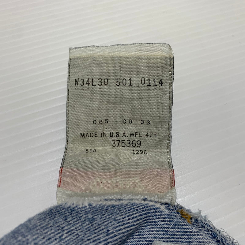 【現状渡し品】【メンズ】 Levi's リーバイス 90's 501 DENIM PANTS MADE IN USA 501-0114 90年代 デニムパンツ ボトムス ジーンズ USA製 156-260905-ko-03-teih サイズ：W34L30 カラー：インディゴ 万代Net店