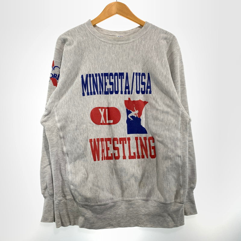 【中古品】【メンズ】 CHAMPION チャンピオン 90’s REVERSE WEAVE "MINNESOTA" SWEAT 90年代 リバース ウィーブ ミネソタ スウェット 長袖 トップス トレーナー 145-260903-sa-09-teih サイズ：L カラー：グレー 万代Net店