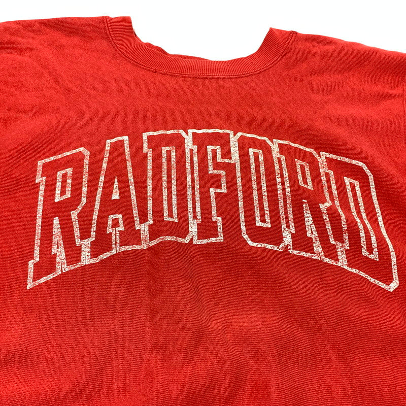 【中古品】【メンズ】 CHAMPION チャンピオン 80’s VINTAGE REVERSE WEAVE "RADFORD" SWEAT 80年代 ヴィンテージ リバース ウィーブ レッドフード スウェット 長袖 トップス トレーナー 145-260903-sa-14-teih サイズ：M カラー：レッド 万代Net店
