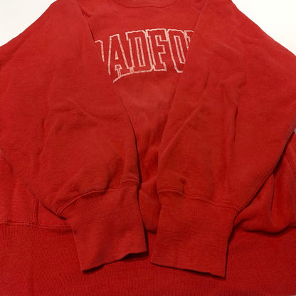 【中古品】【メンズ】 CHAMPION チャンピオン 80’s VINTAGE REVERSE WEAVE "RADFORD" SWEAT 80年代 ヴィンテージ リバース ウィーブ レッドフード スウェット 長袖 トップス トレーナー 145-260903-sa-14-teih サイズ：M カラー：レッド 万代Net店
