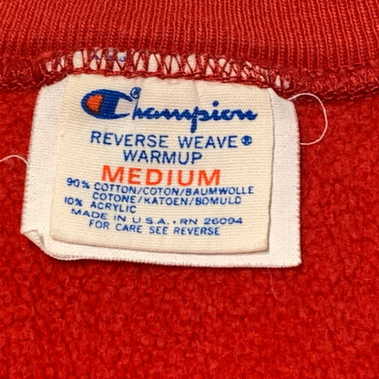 【中古品】【メンズ】 CHAMPION チャンピオン 80’s VINTAGE REVERSE WEAVE "RADFORD" SWEAT 80年代 ヴィンテージ リバース ウィーブ レッドフード スウェット 長袖 トップス トレーナー 145-260903-sa-14-teih サイズ：M カラー：レッド 万代Net店