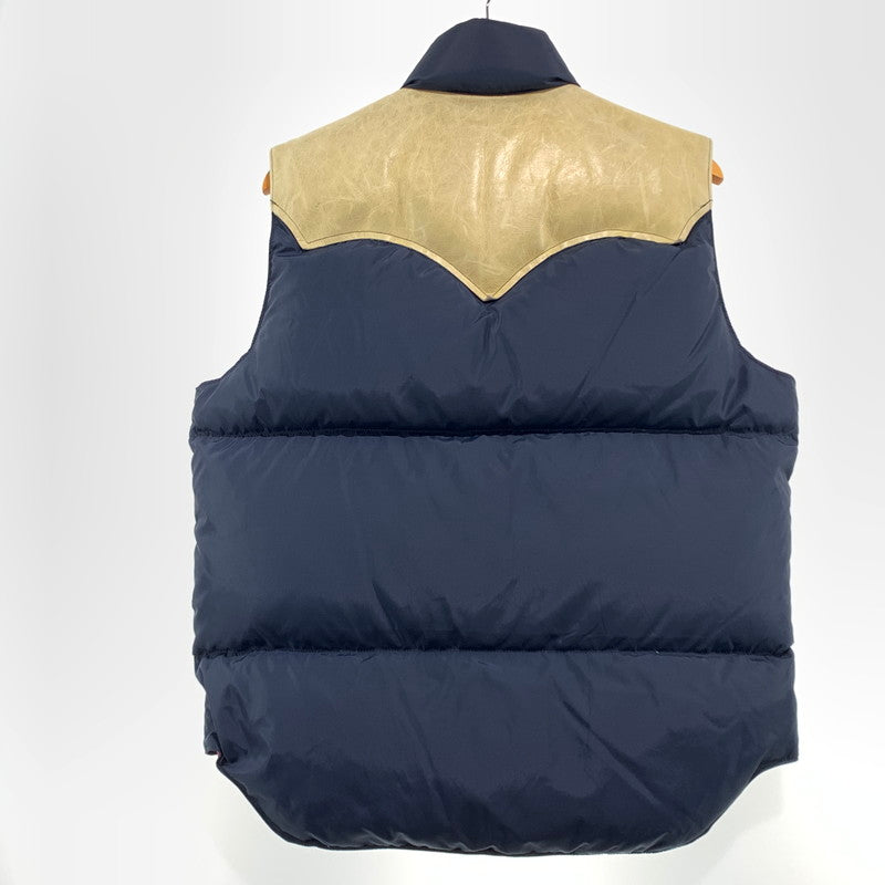 【中古品】【メンズ】 ROCKY MOUNTAIN ロッキーマウンテン FEATHERBED DOWN VEST フェザーベッド ダウン ベスト アウター 145-260903-sa-01-teih サイズ：40 カラー：ネイビー 万代Net店