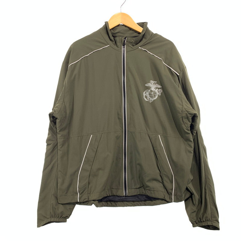 【中古品】【メンズ】 NEW BALANCE ニューバランス NYLON JACKET M485000 ナイロン ジャケット アウター 148-260903-sa-05-teih サイズ：L カラー：カーキ 万代Net店