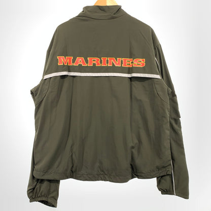 【中古品】【メンズ】 NEW BALANCE ニューバランス NYLON JACKET M485000 ナイロン ジャケット アウター 148-260903-sa-05-teih サイズ：L カラー：カーキ 万代Net店
