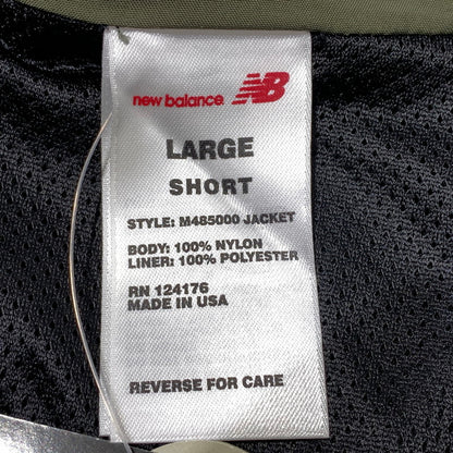 【中古品】【メンズ】 NEW BALANCE ニューバランス NYLON JACKET M485000 ナイロン ジャケット アウター 148-260903-sa-05-teih サイズ：L カラー：カーキ 万代Net店