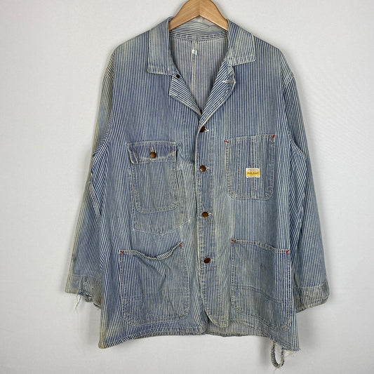 【ジャンク品】【メンズ】 PAYDAY ペイデイ 50’s VINTAGE COVERALL 50年代 ヴィンテージ カバーオール 長袖 トップス 145-260906-sa-15-teih サイズ：不明 カラー：ストライプ 万代Net店