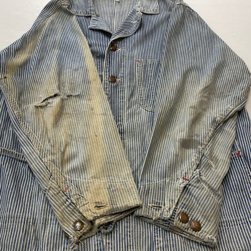 【ジャンク品】【メンズ】 PAYDAY ペイデイ 50’s VINTAGE COVERALL 50年代 ヴィンテージ カバーオール 長袖 トップス 145-260906-sa-15-teih サイズ：不明 カラー：ストライプ 万代Net店