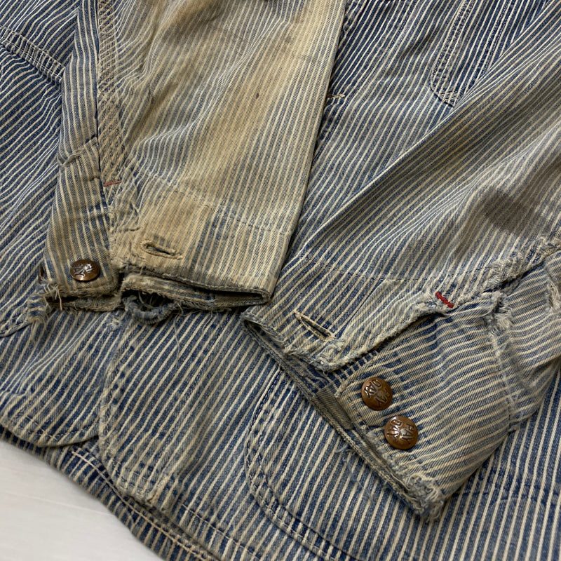 【ジャンク品】【メンズ】 PAYDAY ペイデイ 50’s VINTAGE COVERALL 50年代 ヴィンテージ カバーオール 長袖 トップス 145-260906-sa-15-teih サイズ：不明 カラー：ストライプ 万代Net店