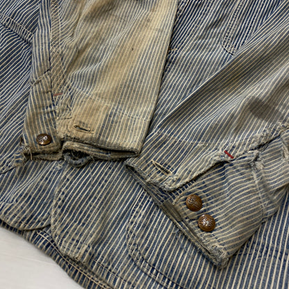 【ジャンク品】【メンズ】 PAYDAY ペイデイ 50’s VINTAGE COVERALL 50年代 ヴィンテージ カバーオール 長袖 トップス 145-260906-sa-15-teih サイズ：不明 カラー：ストライプ 万代Net店